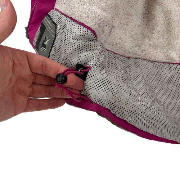 Columbia Waterproof Full Zip Insulated Lined Ski Jacket Pink Brown White Medium - Picture 10 of 16
